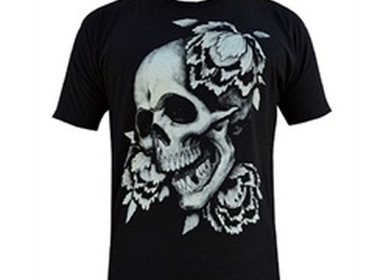 Mens Rebirth by Clark North Traditional Skull Tattoo T Shirt