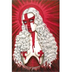 Annointed by Shayne of the Dead Bohner Bloody Red Cross Art Print