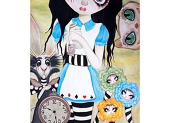 Have I Gone Mad by Dottie Gleason Alice in Wonderland Art Print