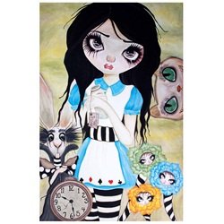 Have I Gone Mad by Dottie Gleason Alice in Wonderland Art Print