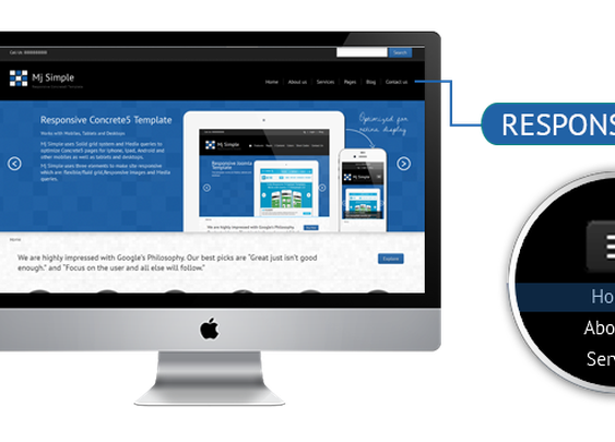 CMS Themes - Mj Simple -Responsive Concrete5 theme | ThemeForest