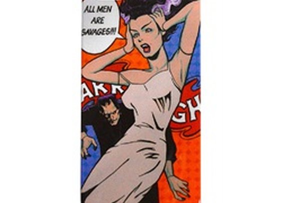 All Men Are Savages by Mike Bell Monster Silicon iPhone 5 Cover Skin