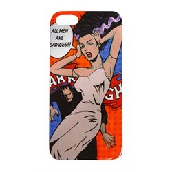 All Men Are Savages by Mike Bell Monster Silicon iPhone 5 Cover Skin