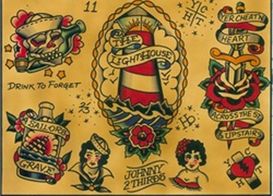 Flash by Johnny 2 Thirds Old School Rockabilly Tattoo Framed Art Print