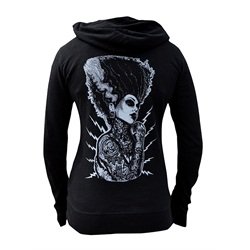 Juniors Demon Love by Josh Stebbins Monster Tattoo Slub Black Hoodie