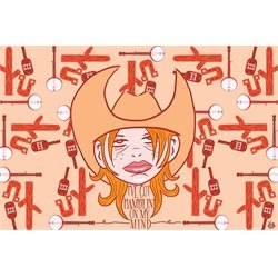 Ramblin on My Mind by Tom Vadakan Southern Cowgirl Framed Art Print