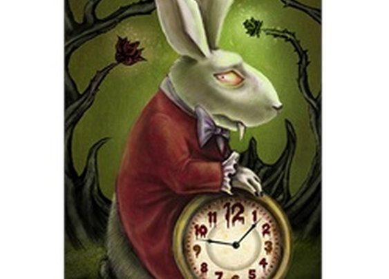 White Rabbit by Diana Levin Alice in Wonderland Fine Art Print