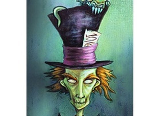 Mad Hatter by Diana Levin Wonderland Framed Tattoo Fine Art Print
