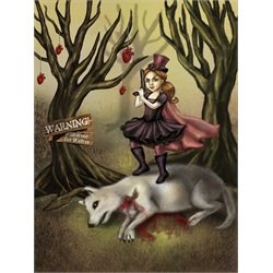 Red Riding Hood by Diana Levin Killed Big Bad Wolf Canvas Art Print