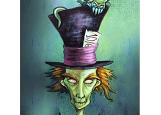 Mad Hatter by Diana Levin Alice in Wonderland Tattoo Canvas Art Print