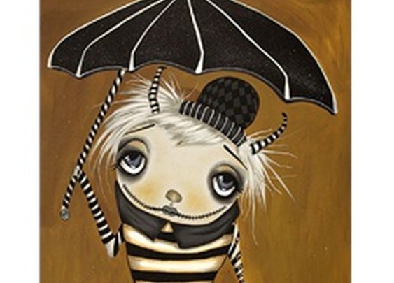 Umbrella Nurdle by Dottie Gleason Gothic Fairytale Canvas Art Print