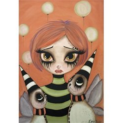 Our Special Place by Dottie Gleason Redhead Girl Canvas Fine Art Print