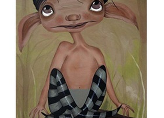 Argo by Dottie Gleason Woodland Fairytale Troll Elf Canvas Art Print