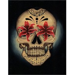 Londis Stargazer by Gabe Londis Mexican Sugar Skull Canvas Art Print