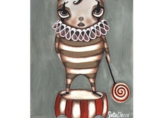 Francios by Dottie Gleason Carnie Circus Animal Canvas Fine Art Print