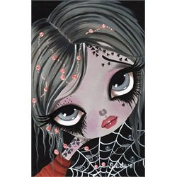 Wynter by Dottie Gleason Spider Web Girl Tattoo Canvas Fine Art Print