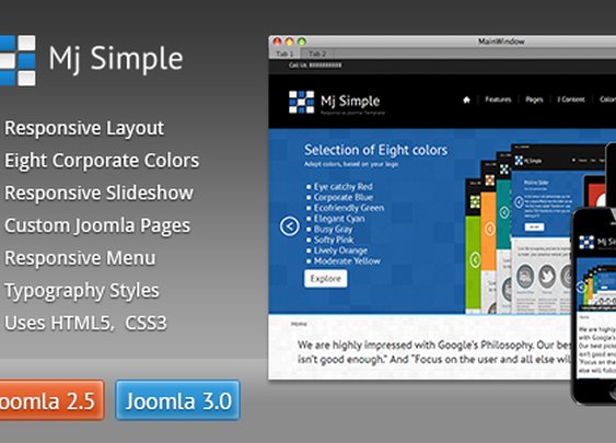 CMS Themes - Mj Simple - Responsive Joomla Template | ThemeForest