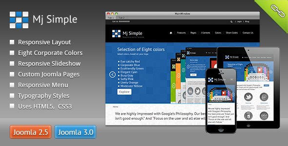 CMS Themes - Mj Simple - Responsive Joomla Template | ThemeForest