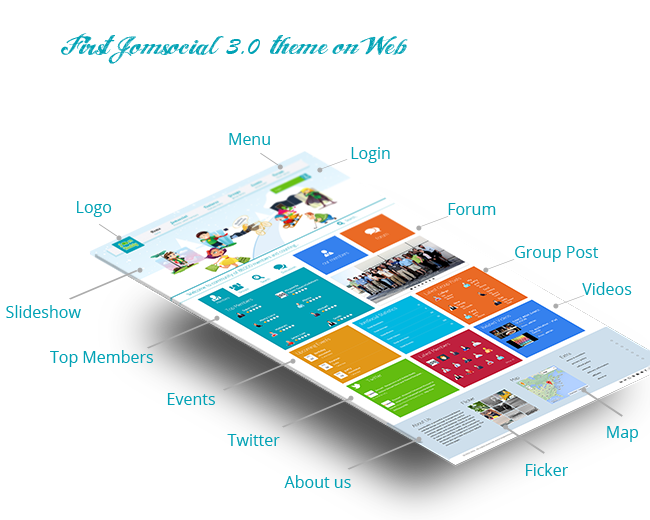 Responsive Jomsocial 3.0 Theme - Mobile Ready Joomla 3.0 Template