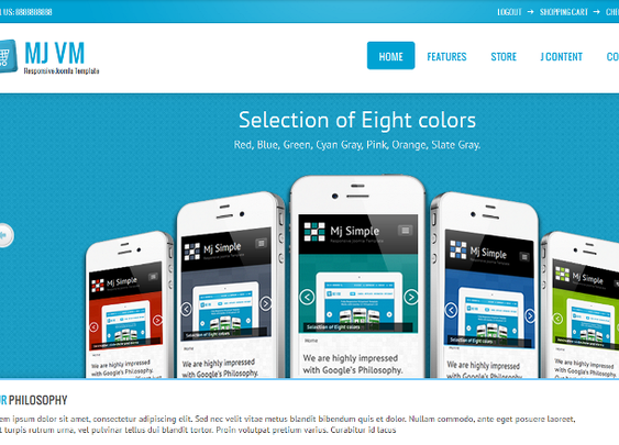 Responsive Virtuemart Mobile Template | Joomla 2.5 Theme Apps