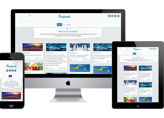 Pinterest Joomla Template | Responsive Joomla Template