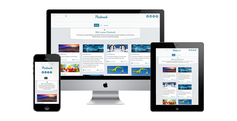 Pinterest Joomla Template | Responsive Joomla Template