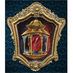 It Lights the Way by Anthony Velasquez Heart Tattoo Canvas Art Print
