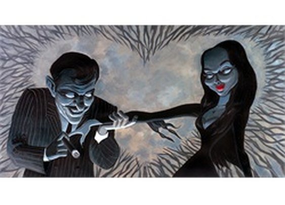 Valentine Lust by Bob Lizarraga Addams Family Artwork Fine Art Print