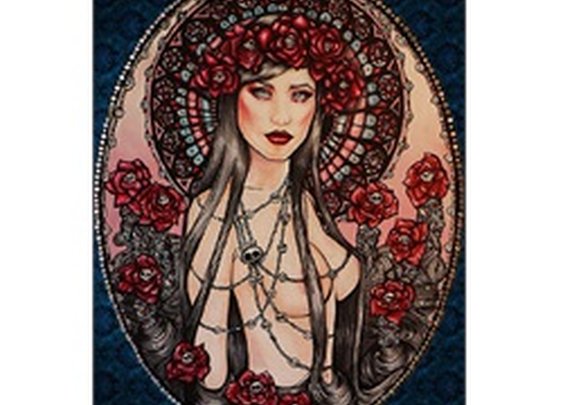 Crystal by Brittany Hanks Dia de Los Muertos Nude Framed Art Print