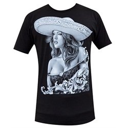Ceeze Charra by Big Ceeze Sexy Mexican Seniorita Latina Woman T Shirt
