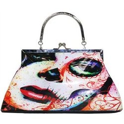 Too Fast Dead Inside Day of the Dead Sugar Skull Convertible Handbag
