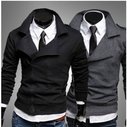 Men's Casual Double Breasted Zipper Jacket