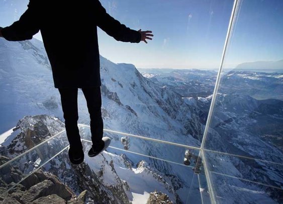 This Glass Room Lets You Float Over of One of the Alps' Highest Peaks