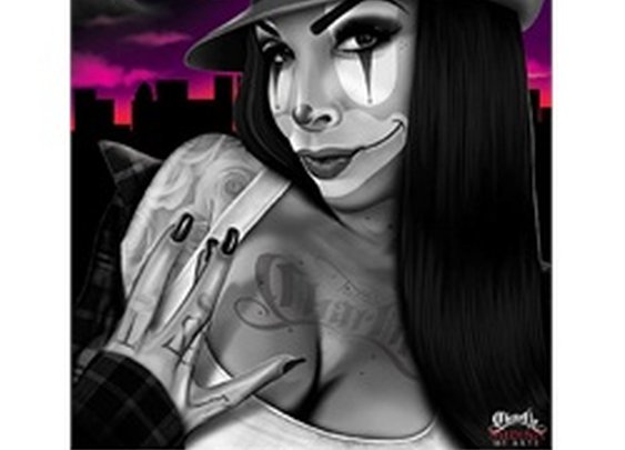 My West Coast Hyna by Charlie Medina Mexican Woman Canvas Art Print
