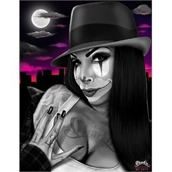 My West Coast Hyna by Charlie Medina Mexican Woman Canvas Art Print