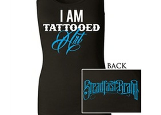 Womens Junior I Am Tattooed Art by Steadfast Design Tank Top T Shirt