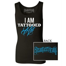 Womens Junior I Am Tattooed Art by Steadfast Design Tank Top T Shirt
