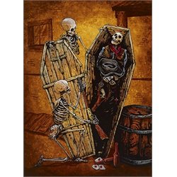Revenge Should Have No Bounds by David Lozeau Western Canvas Art Print