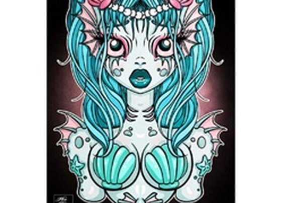My Little Mermaid by Miss Cherry Martini Fantasy Canvas Fine Art Print
