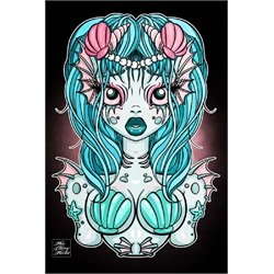 My Little Mermaid by Miss Cherry Martini Fantasy Canvas Fine Art Print