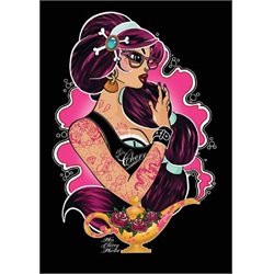 Tattooed Jasmine by Miss Cherry Martini Punk Princess Canvas Art Print