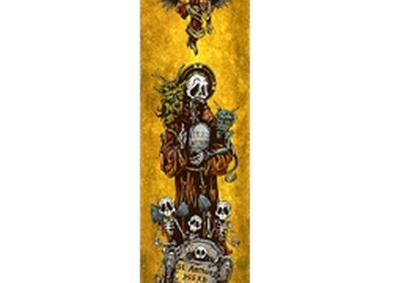 St. Anthony David Lozeau Day of the Dead Skeleton Canvas Art Print