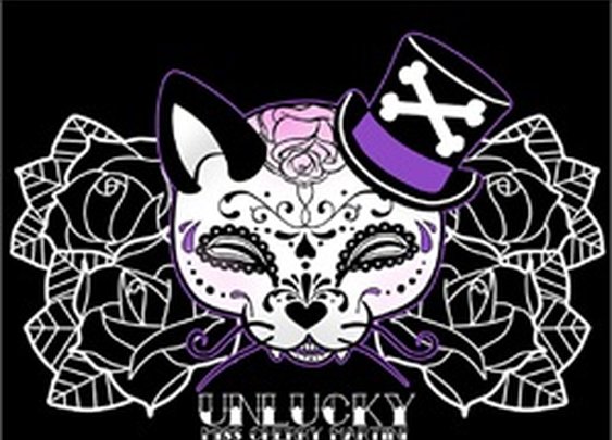 Top Hat Kitty by Miss Cherry Martini Goth Unlucky Cat Canvas Art Print