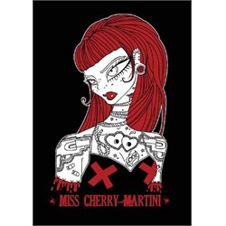 Roped by Miss Cherry Martini Gothic Tattooed Red-head Canvas Art Print