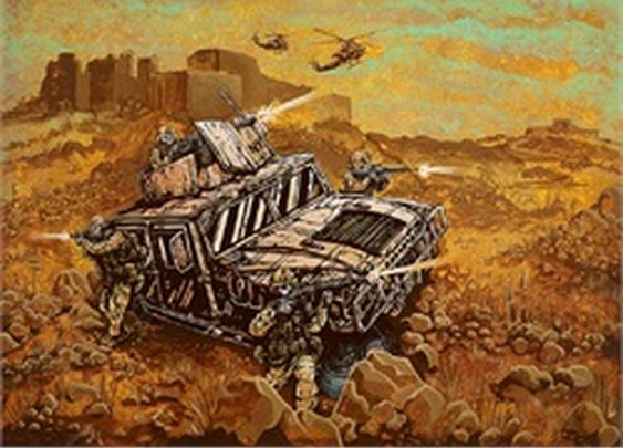 Fortune Favors the Brave by David Lozeau Military War Canvas Art Print