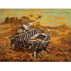 Fortune Favors the Brave by David Lozeau Military War Canvas Art Print