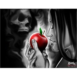 Forbidden by Charlie Medina Garden of Eden Eve Tattoo Canvas Art Print