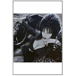 Mistress of the Dark by Mike Bell Elvira Horror Movie Tattoo Art Print