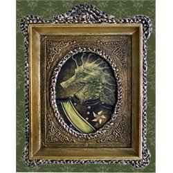 Brave Captain by Larkin Animal Portraits Seahorse Canvas Art Print