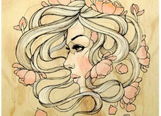 Just a Soul by Amy Dowell Portrait of Woman Canvas Giclee Art Print